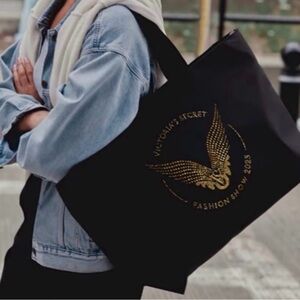 Victoria's Secret Black and Gold Fashion Show Tote